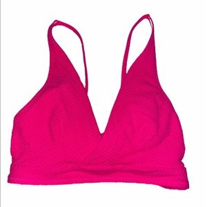 Target Pink Cross Front Bikini Top sz M